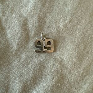 James Avery Silver Number 99 Pendant